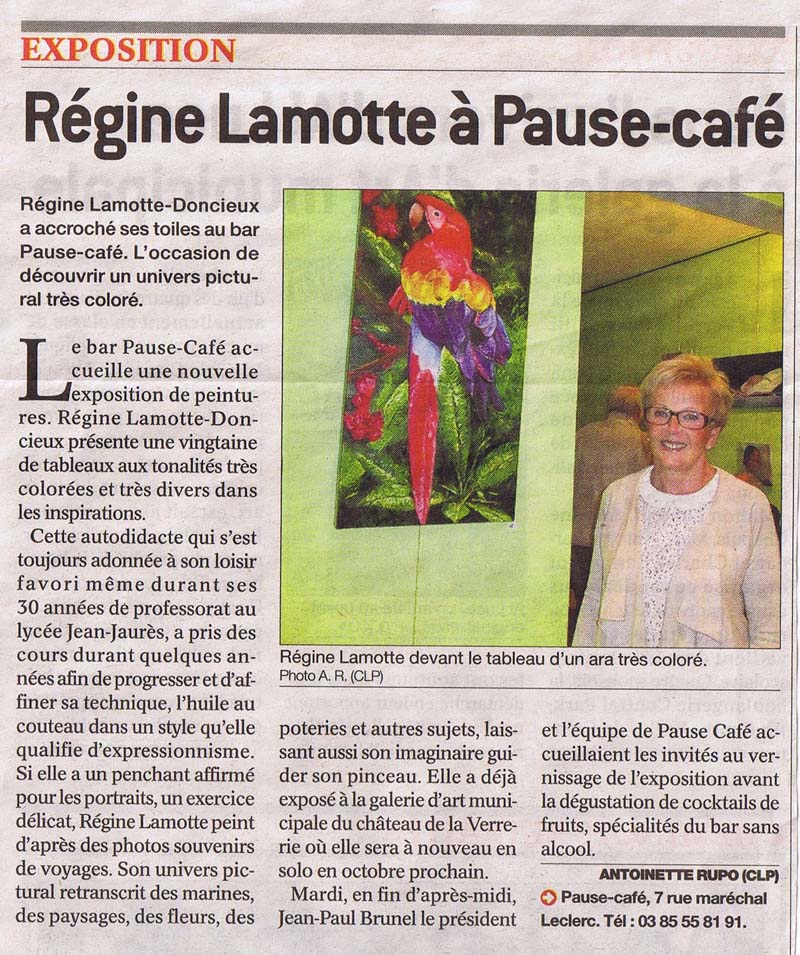 article pause cafe